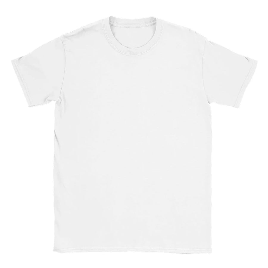 Custom T-Shirt — White — blank front view